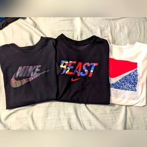 3 Nike Tee Shirt Bundle Boys Large